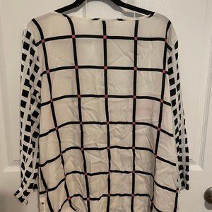 Off White 3/4 Sleeve Blouse
